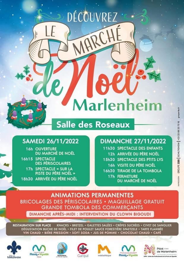 2022 11 27 programme du marche de noel de marlenheim