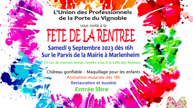 Fête de la Rentrée 2023 à Marlenheim